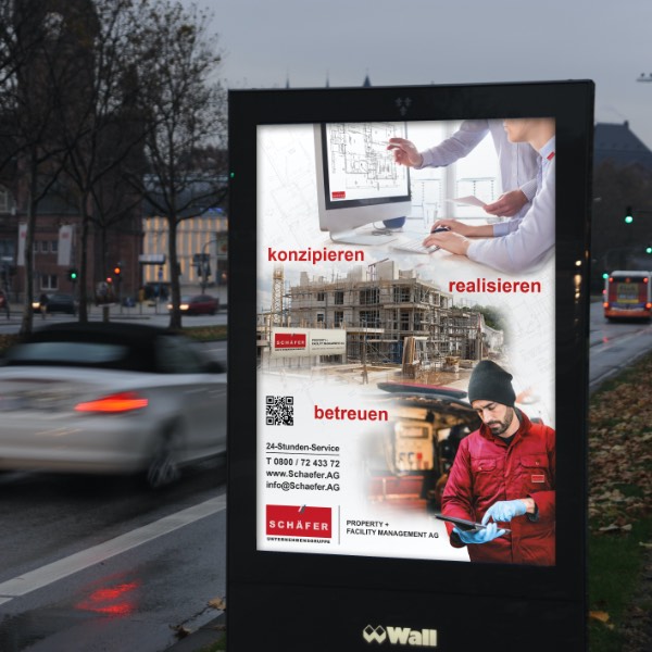 Verkehrsmittel- und Stadtwerbung